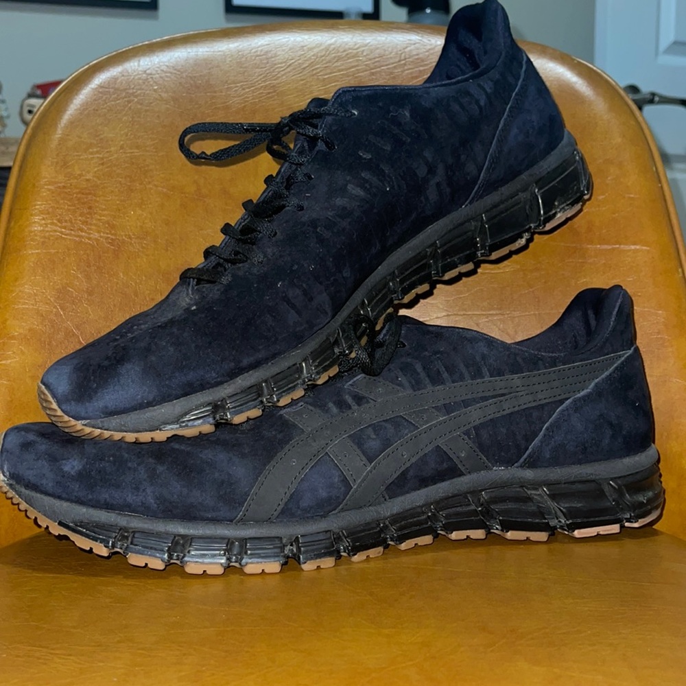 Mens Onitsuka Tiger Traxy Black Shoe - Size 15